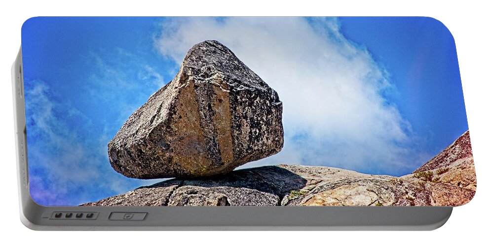 Stone Portable Battery Charger featuring the photograph Balancing Act by David Desautel