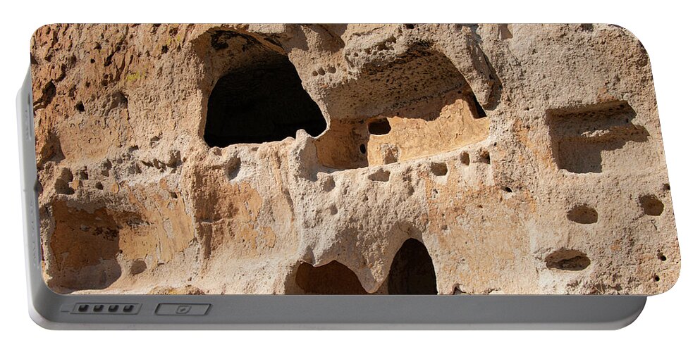 Bandelier National Monument Portable Battery Charger featuring the photograph Bandelier National Monument Cliff Dwellings Four by Bob Phillips