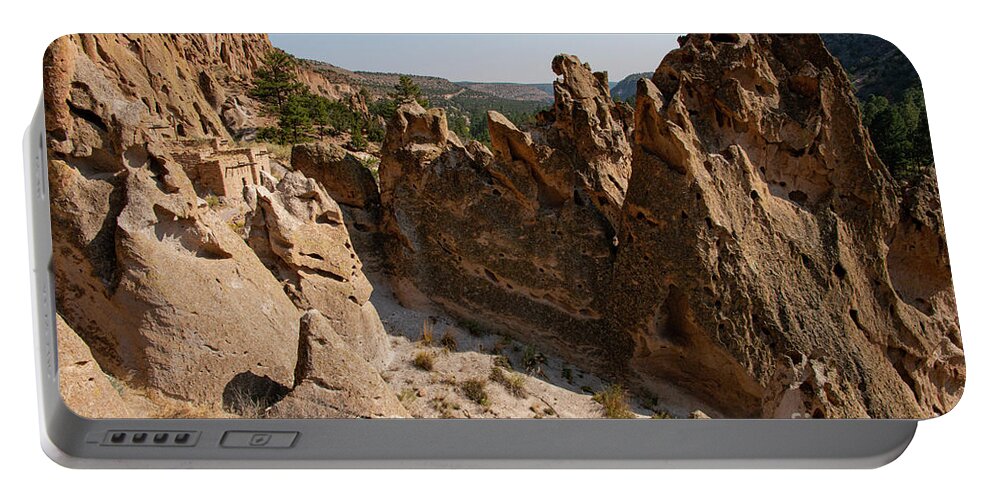 Bandelier National Monument Portable Battery Charger featuring the photograph Bandelier National Monument Talus House Four by Bob Phillips
