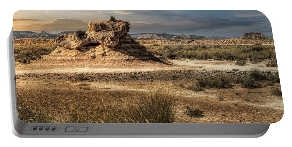 Landscape Portable Battery Charger featuring the photograph Bardena Blanca - Bardenas Reales by Micah Offman