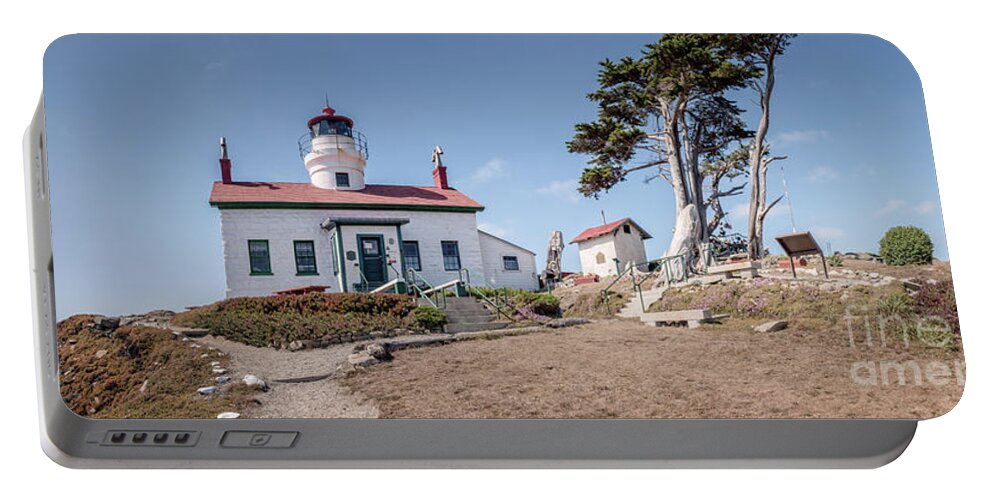 Afternoon Portable Battery Charger featuring the photograph Battery Point Lighthouse Panorama by Al Andersen
