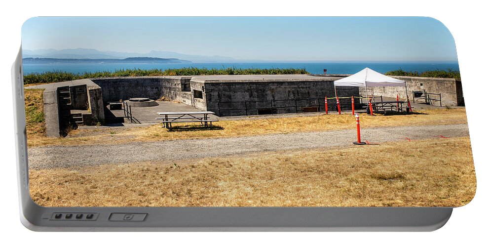 Battery Turman At Fort Casey Portable Battery Charger featuring the photograph Battery Turman at Fort Casey by Tom Cochran
