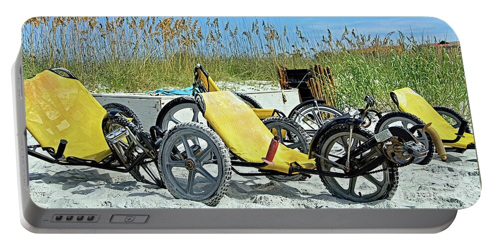 Beach Portable Battery Charger featuring the photograph Beach Buggies by Tom Watkins PVminer pixs