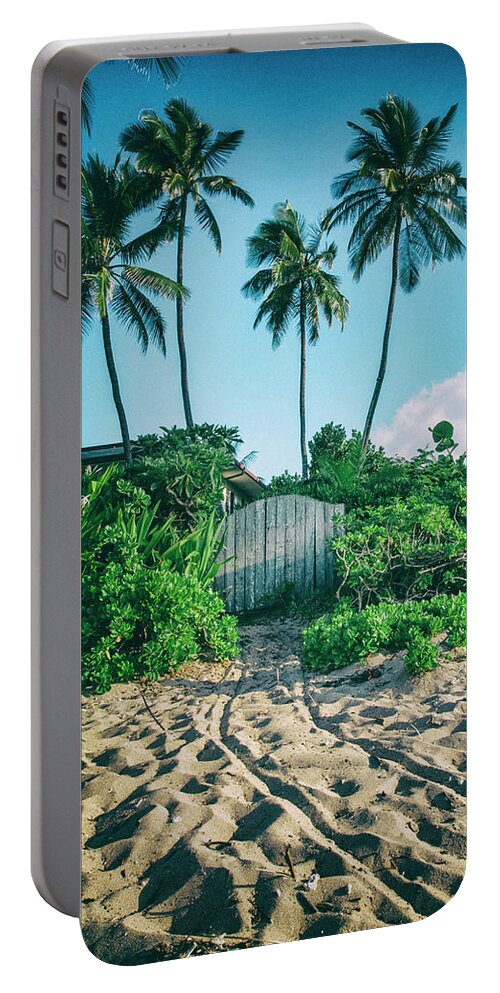 Hawaii Portable Battery Charger featuring the photograph Beach Front by Carmen Kern