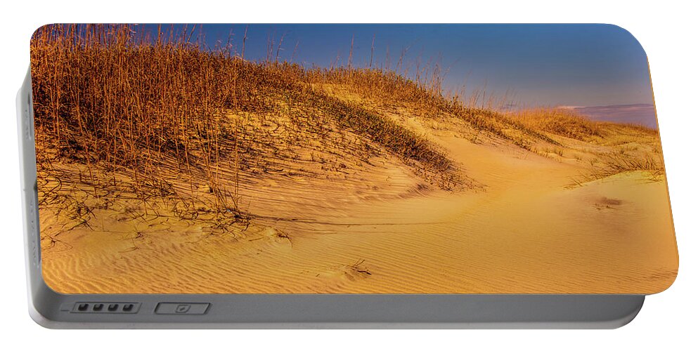 Beach Portable Battery Charger featuring the photograph Beach Scene at Hatteras 001 by James C Richardson