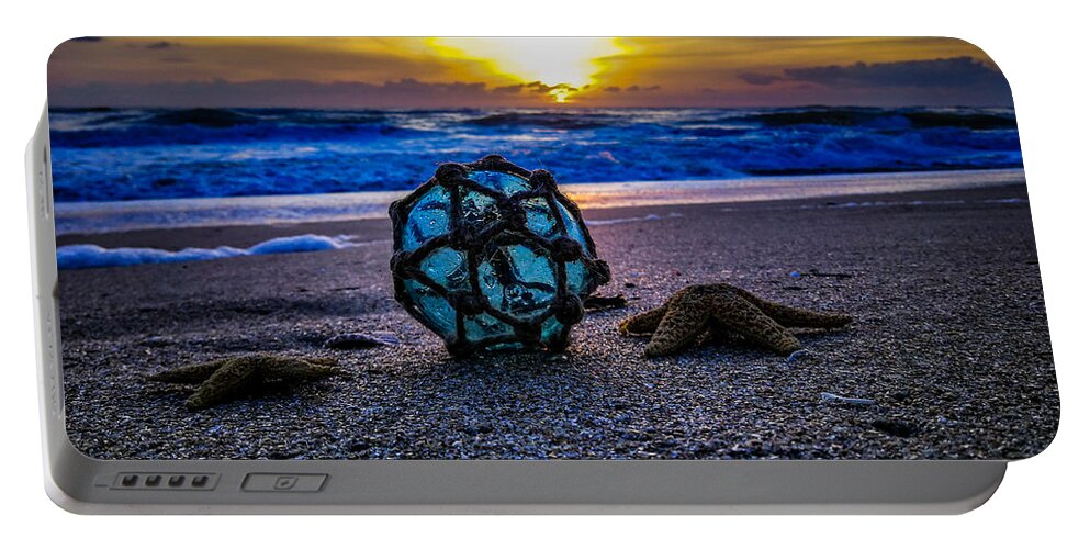 New Smyrna Beach Portable Battery Charger featuring the photograph Beach Sea Treasures by Danny Mongosa