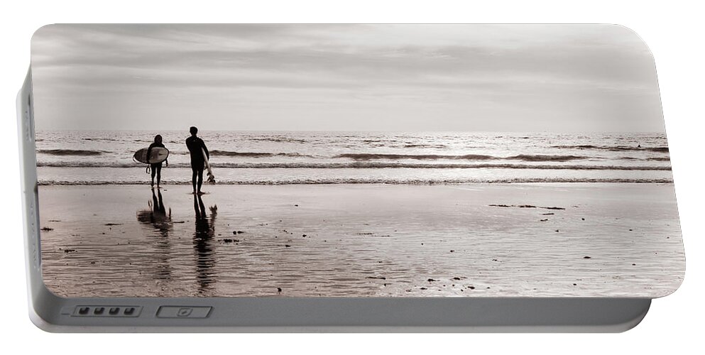 Surf Portable Battery Charger featuring the photograph Beach Vibes 1 by Carmen Kern