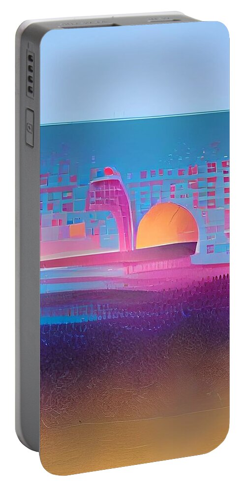  Portable Battery Charger featuring the digital art Beachamus by Rod Turner