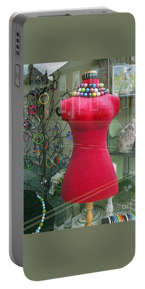 Mannequin Portable Battery Charger featuring the photograph Beads and Baubles by Ann Horn