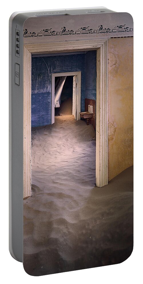 Kolmanskop Portable Battery Charger featuring the photograph Beam to the Past by Peter Boehringer