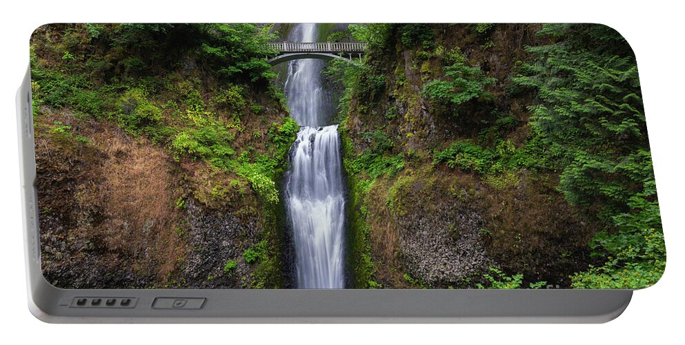 Multnomah Falls Portable Battery Charger featuring the photograph Beautiful Multnomah Falls by Michael Ver Sprill