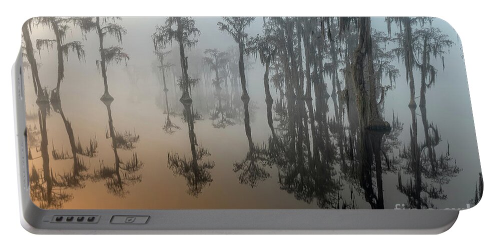 Fog Portable Battery Charger featuring the photograph Beauty In The Fog 2 by DB Hayes