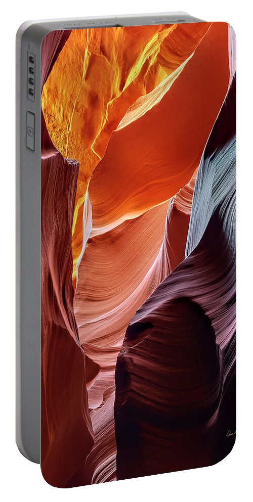 Antelope Canyon Portable Battery Charger featuring the photograph Beckoning by Dan McGeorge