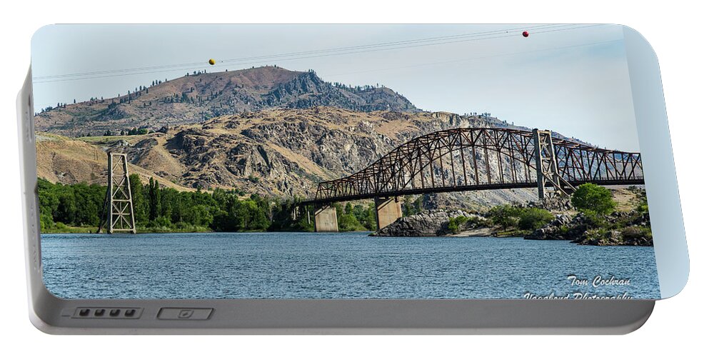 Beebe Bridges Over The Columbia Portable Battery Charger featuring the photograph Beebe Bridges over the Columbia by Tom Cochran