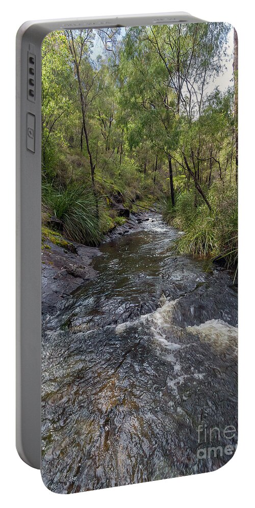 Pemberton Portable Battery Charger featuring the photograph Beedelup Falls, Pemberton, Western Australia by Elaine Teague