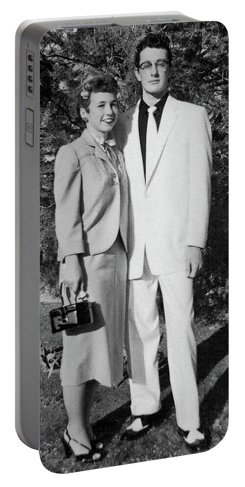 Buddy Holly Portable Battery Charger featuring the photograph Before The Date by John Bates