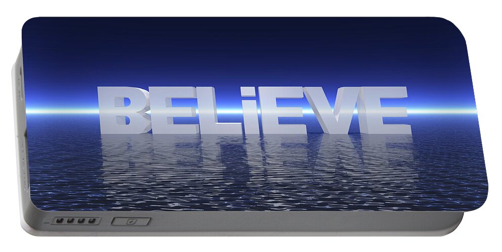 Believe Portable Battery Charger featuring the digital art Believe 2 by Phil Perkins