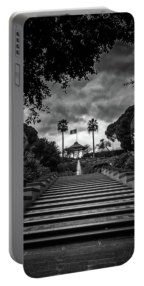 Catania Portable Battery Charger featuring the photograph Bellini Garden Park in Catania, Sicily by Monroe Payne