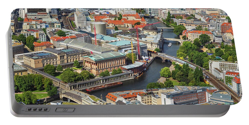Berlin Portable Battery Charger featuring the photograph Berlin Cityscape With Museum Island by Artur Bogacki