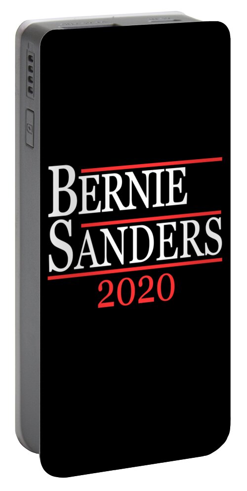Cool Portable Battery Charger featuring the digital art Bernie Sanders 2020 by Flippin Sweet Gear