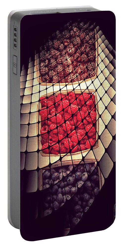 Berries Portable Battery Charger featuring the photograph Berry Berry Odd by Rene Crystal