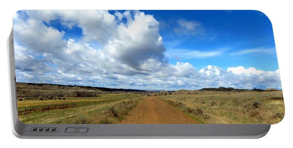 Big Sky Portable Battery Charger featuring the photograph Big Sky Clouds Forever by Katie Keenan