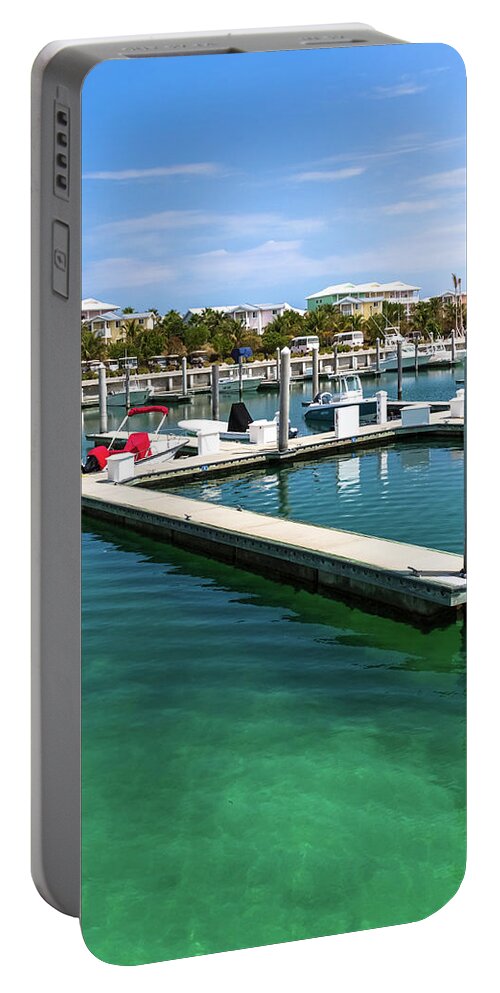 Bahamas Portable Battery Charger featuring the photograph Bimini Bay Resort Marina by Ed Gleichman