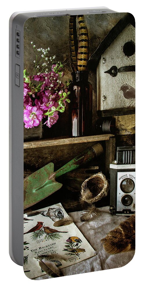 Bird House Portable Battery Charger featuring the photograph Bird House by Cindi Ressler