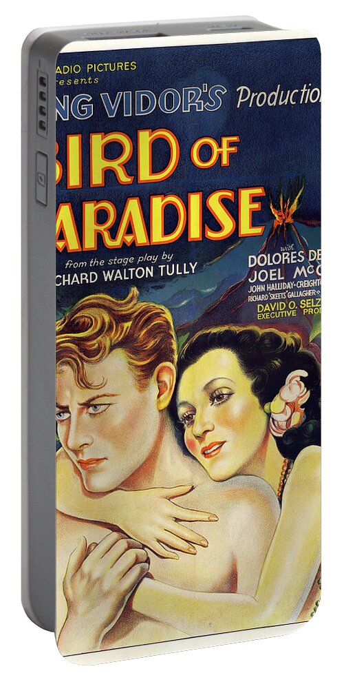 Synopsis Portable Battery Charger featuring the mixed media ''Bird of Paradise'', 1932 by Movie World Posters