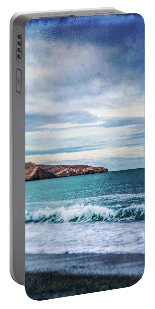 Sky Portable Battery Charger featuring the photograph Birdlings View by Roseanne Jones