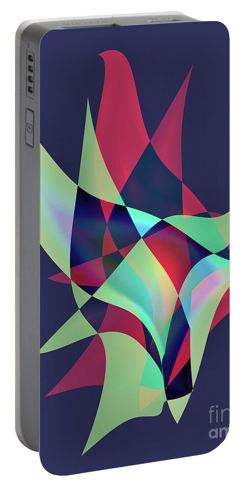 Design Portable Battery Charger featuring the digital art Birds in Flux by Kae Cheatham
