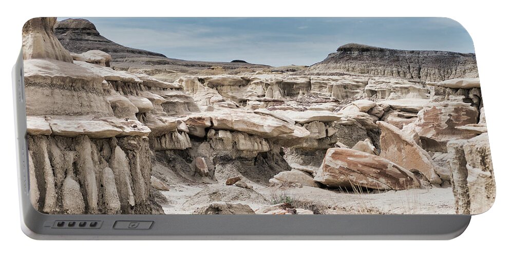 Bisti Portable Battery Charger featuring the photograph Bisti Wilderness, New Mexico by Segura Shaw Photography