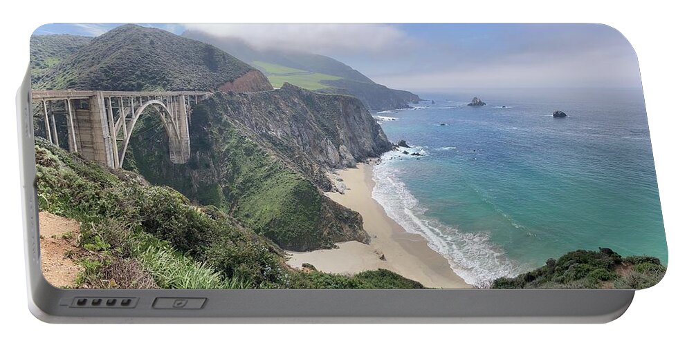 Big Sur Portable Battery Charger featuring the photograph Bixby Bridge by Margaret Pitcher