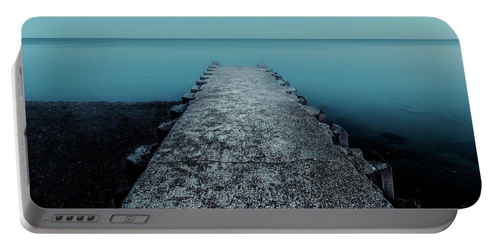 Canada Portable Battery Charger featuring the photograph Blue Horizon by Dee Potter