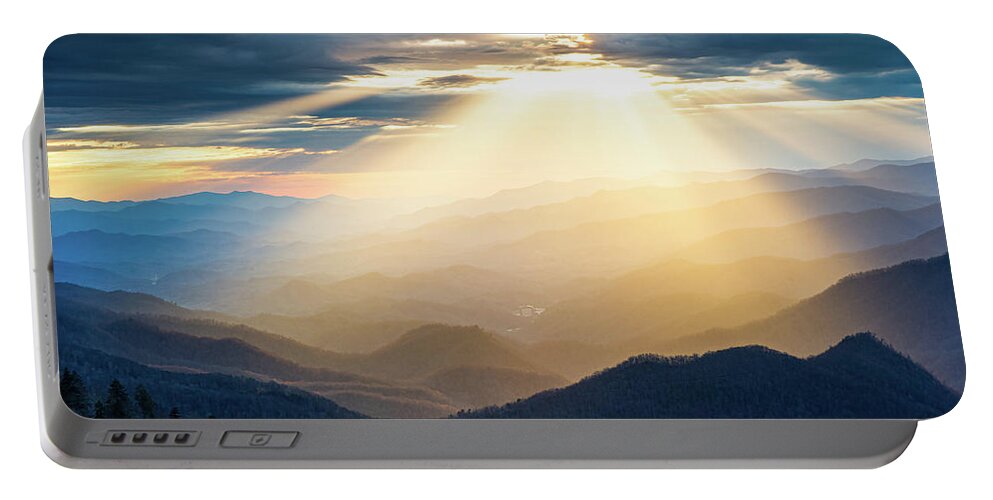 Landscape Portable Battery Charger featuring the photograph Blue Ridge Parkway NC Mercy and Grace by Robert Stephens