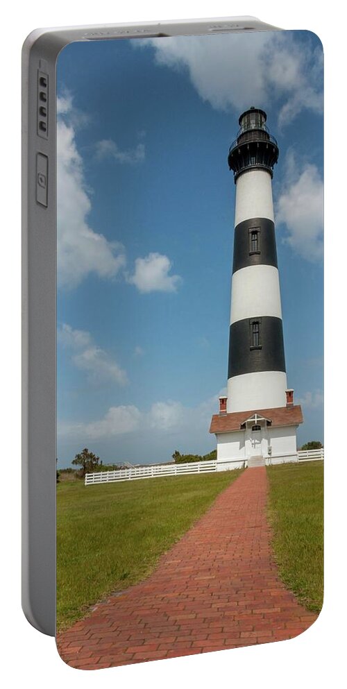 Architecture Portable Battery Charger featuring the photograph Bodie Island Lighthouse by Liza Eckardt