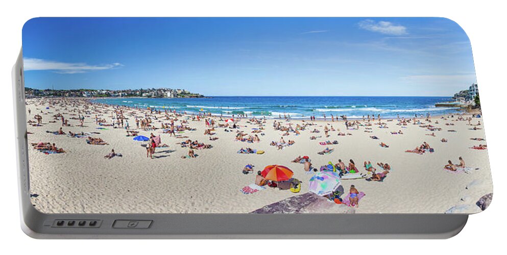 Bondi Beach Panorama Portable Battery Charger featuring the photograph Bondi Vibe by Az Jackson