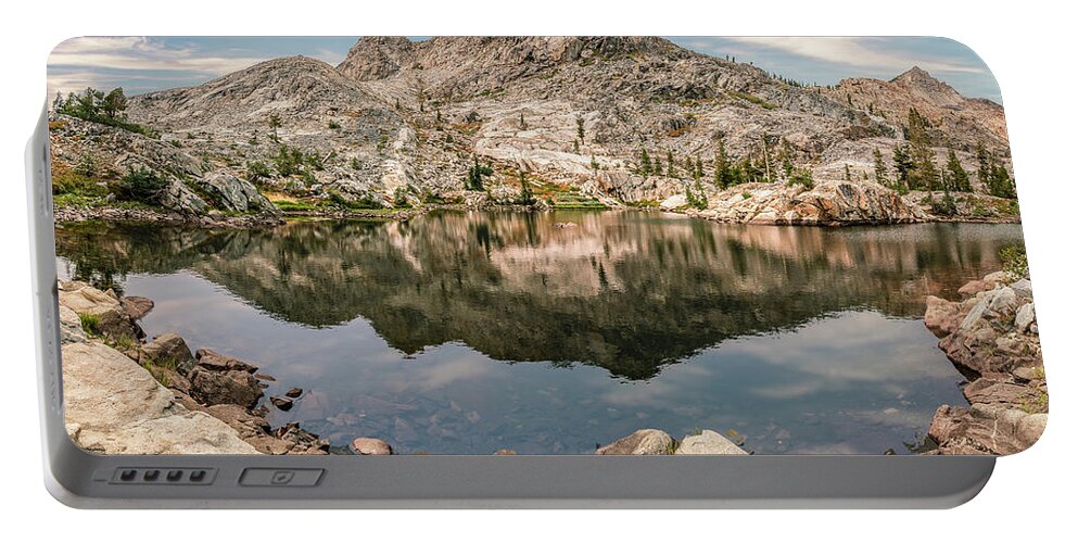 Desolation Wilderness Portable Battery Charger featuring the photograph Boomerang Lake by Gary Geddes