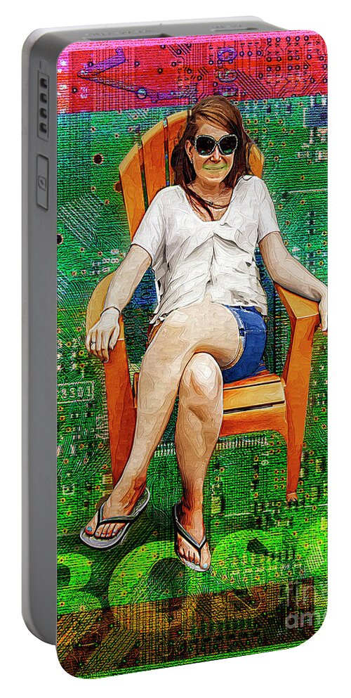 Computer Portable Battery Charger featuring the digital art Boss by Anthony Ellis