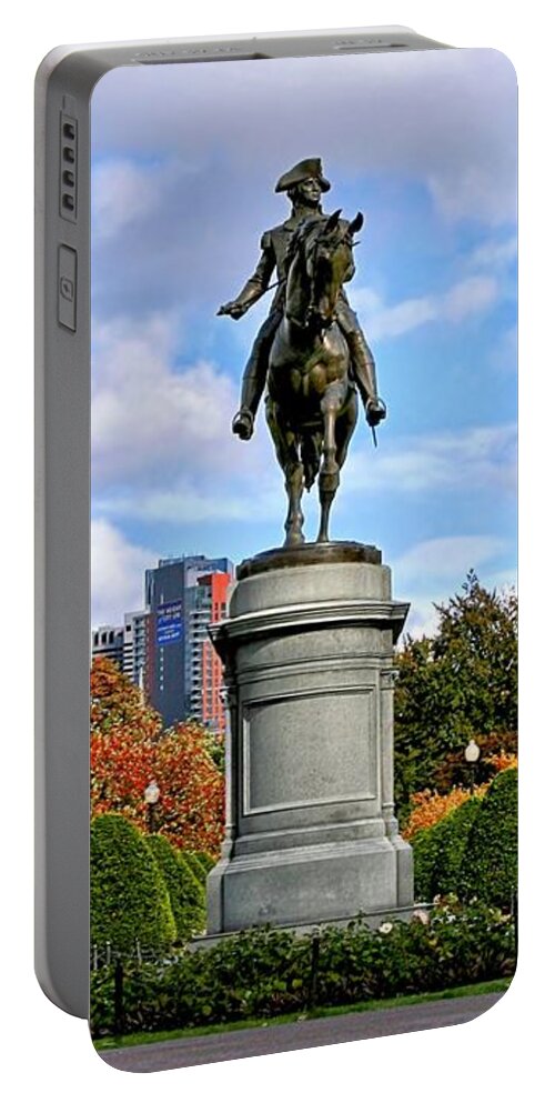 Boston Portable Battery Charger featuring the photograph Boston Common by DJ Florek