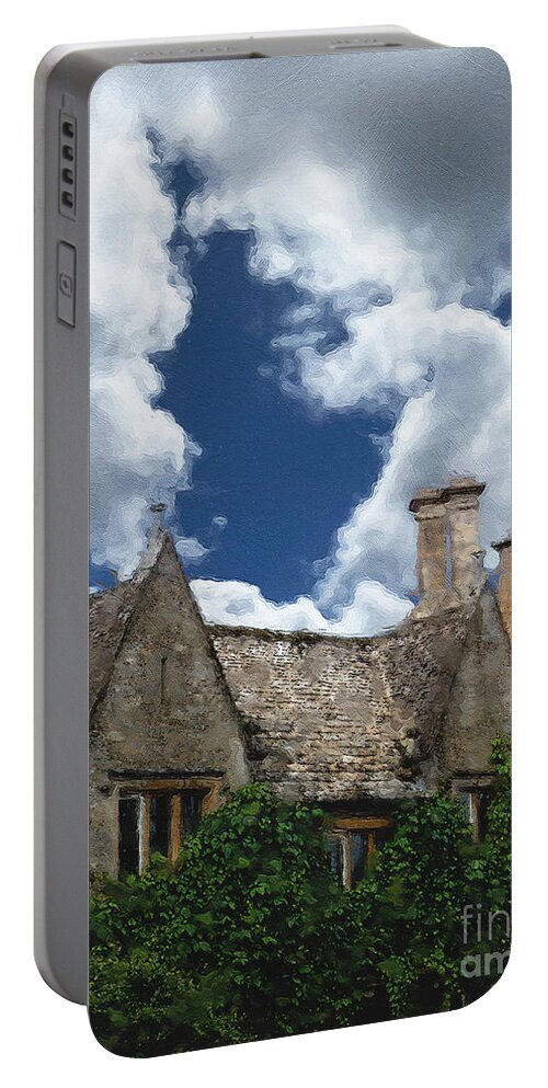 Bourton-on-the-water Portable Battery Charger featuring the photograph Bourton Gables by Brian Watt