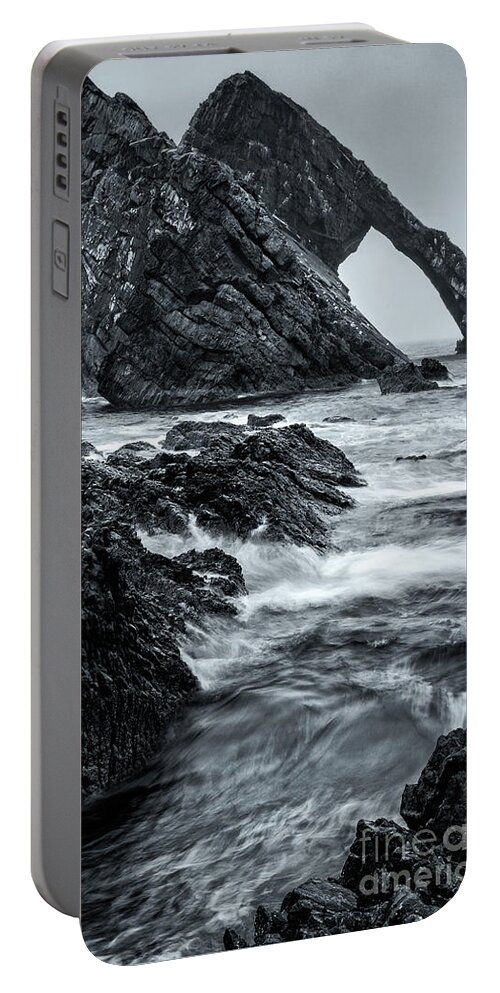 Bow Fiddle Rock Portable Battery Charger featuring the photograph Bow Fiddle Rock by David Lichtneker