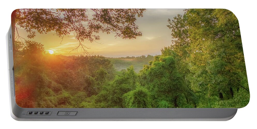 Sunset Portable Battery Charger featuring the photograph Branson Sunset by Allin Sorenson