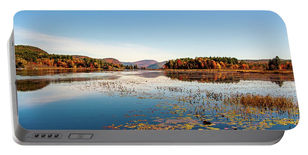 Adirondack Portable Battery Charger featuring the photograph Brant Lake Adirondack by Louis Dallara