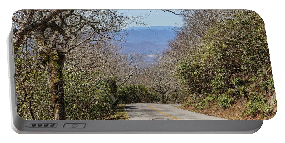 Brasstown Bald Portable Battery Charger featuring the photograph Brasstown Bald Downhill by Ed Williams