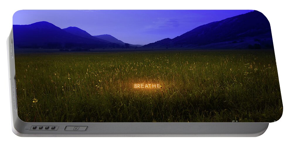 Open Space Portable Battery Charger featuring the photograph Breathe by Marco Crupi