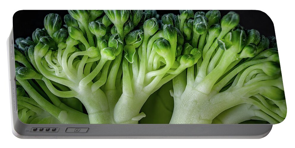 Broccoli Portable Battery Charger featuring the photograph Broccoli by Nigel R Bell