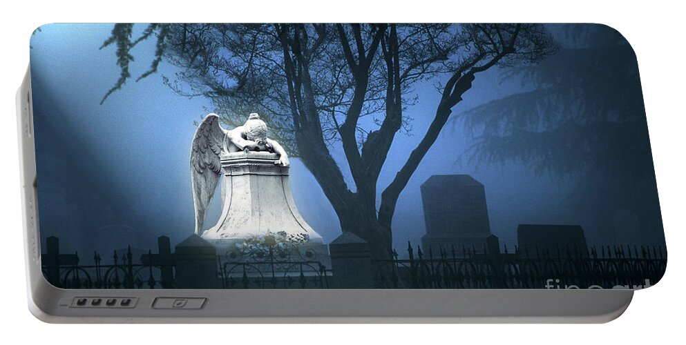 Guardian Portable Battery Charger featuring the photograph Broken Angel by Peter Piatt