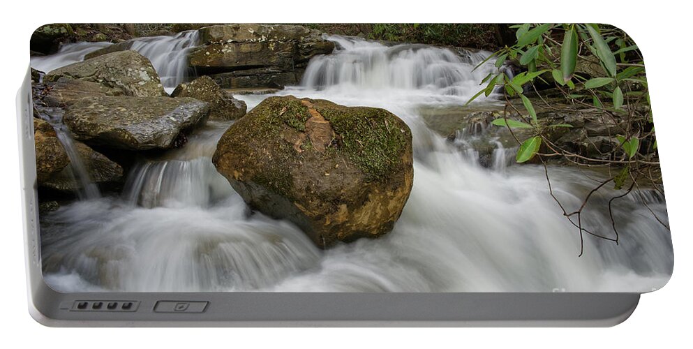 Triple Falls Portable Battery Charger featuring the photograph Bruce Creek 1 by Phil Perkins
