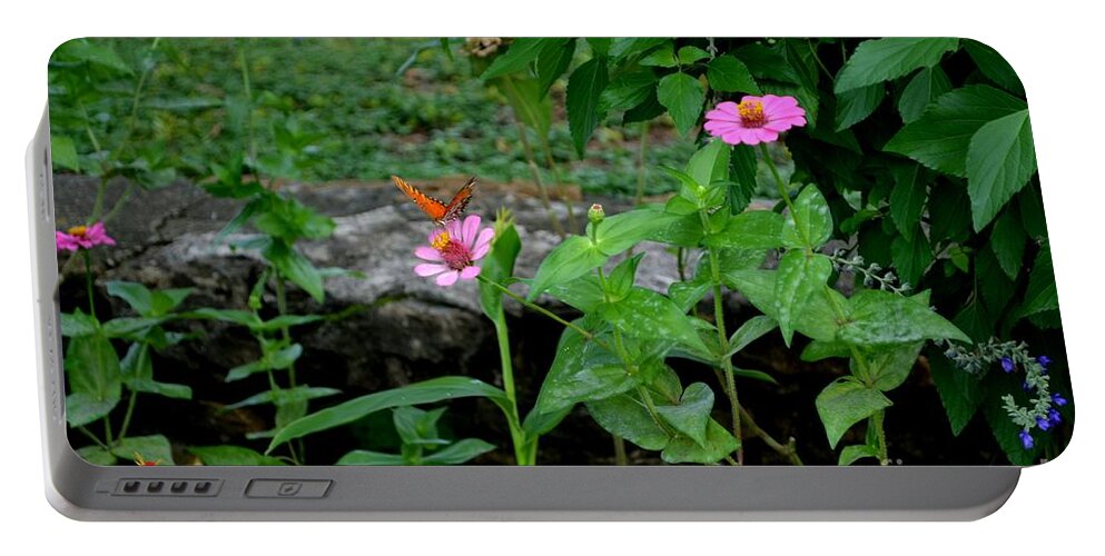 Butterfly Photograph Portable Battery Charger featuring the photograph Butterfly Garden by Expressions By Stephanie